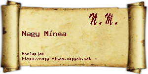Nagy Mínea névjegykártya